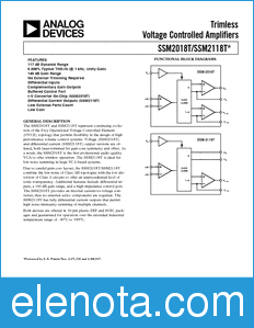 Analog Devices SSM2118 datasheet