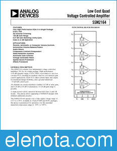 Analog Devices SSM2164 datasheet