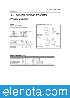 Rohm SSTA56 datasheet
