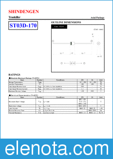 Shindengen ST03D-170 datasheet