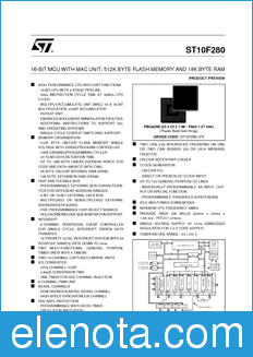 STMicroelectronics ST10F280 datasheet