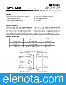 Exar ST26C31 datasheet