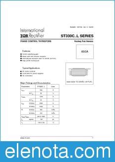 International Rectifier ST330C..L datasheet