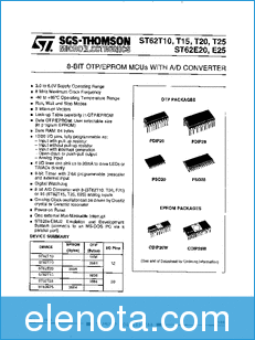 STMicroelectronics ST62T10B6 datasheet