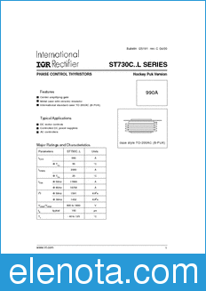 International Rectifier ST730C..L datasheet