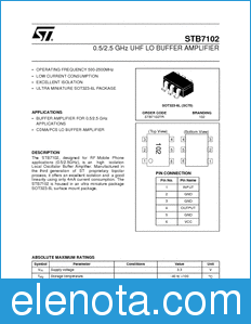 STMicroelectronics STB7102 datasheet
