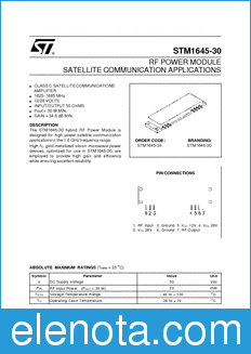 STMicroelectronics STM1645-30 datasheet