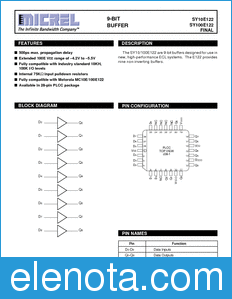 Micrel SY10 datasheet