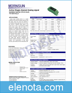 MORNSUN Science& Technology T5230B datasheet