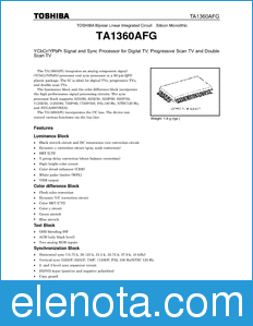 Toshiba TA1360AFG datasheet