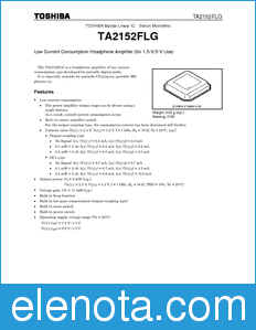Toshiba TA2152FLG datasheet