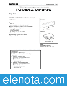 Toshiba TA8409S/SG datasheet