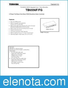 Toshiba TB6556F/FG datasheet