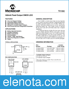 Microchip TC1262 datasheet