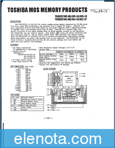 Toshiba Semiconductor TC55257AFL datasheet