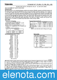 Toshiba TC554161AFT-10 datasheet