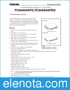 Toshiba TC94A04AFG datasheet