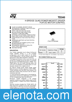 STMicroelectronics TD340IDT datasheet