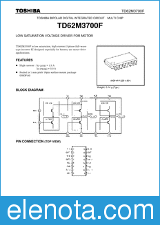 Toshiba TD62M3700F datasheet