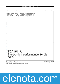 Philips TDA1541A datasheet.