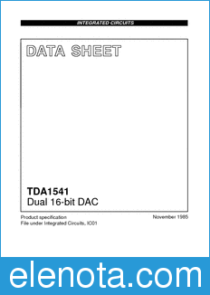 Philips TDA1541 datasheet