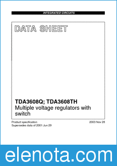 Philips TDA3608Q datasheet