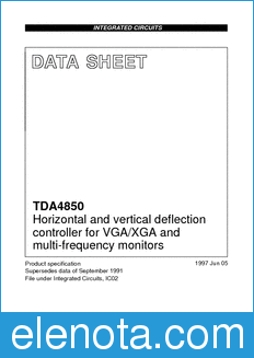 Philips TDA4850 datasheet