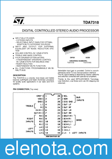 STMicroelectronics TDA7318 datasheet