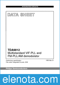 Philips TDA9812 datasheet