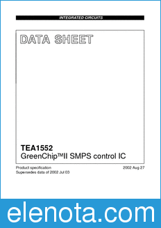 Philips TEA1552 datasheet