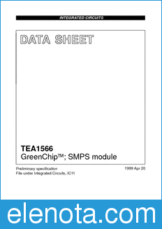 Philips TEA1566 datasheet