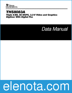 Texas Instruments THS8083A datasheet