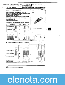 Samsung Semiconductor TIP105/106/107 datasheet