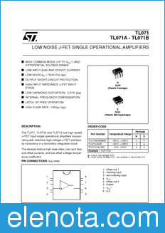 STMicroelectronics TL071CDT datasheet