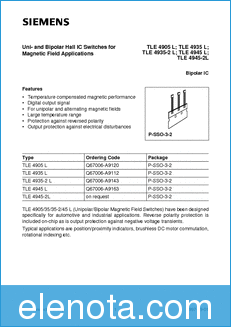 Siemens Semiconductor Group TLE 4905 L datasheet