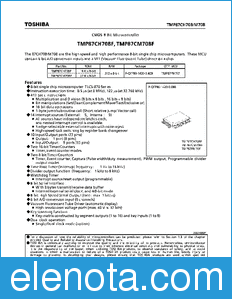 Toshiba TMP87CH70BF datasheet