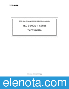 Toshiba TMP91CW12A datasheet