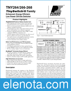 Power Integrations TNY264 datasheet