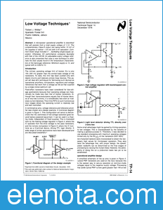 National Semiconductor TP-14 datasheet