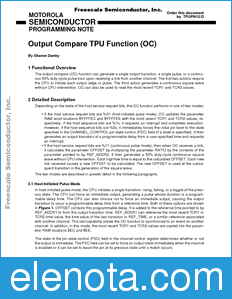 Freescale TPUPN12 datasheet