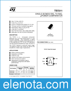 STMicroelectronics TS7211 datasheet