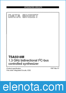 Philips TSA5518M datasheet