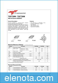 Truesemi TSP730M datasheet