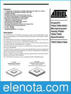 Atmel TSPC750A datasheet