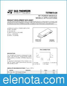 STMicroelectronics TSTM872-20 datasheet