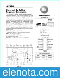 ON Semiconductor UA78S40 datasheet