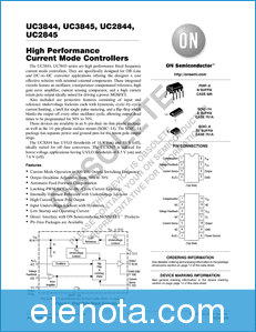 ON Semiconductor UC3844 datasheet