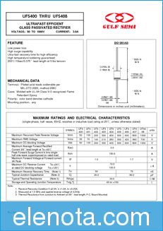 Gulf Semiconductor UF5400 datasheet