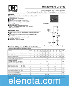 GOOD-ARK Electronics UF5402 datasheet
