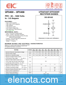 EIC UF5403 datasheet